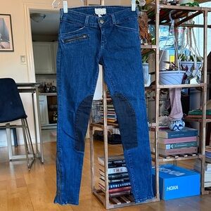 Currenr/Elliott Jeans with Black riding pads